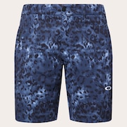Skull Heat Block Staple Shorts - Black Print