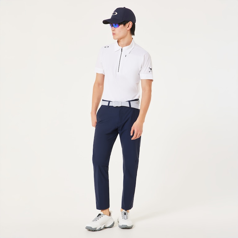 Skull Ideally Hybrid Zip Shirt - White