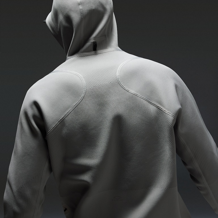 Latitude Veil Knitted Hoodie - Cement