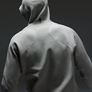 Latitude Veil Knitted Hoodie - Cement