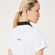 Elevate Squeeze Hem Polo - White
