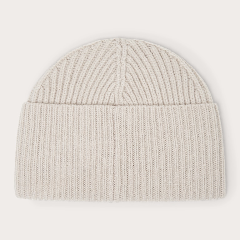 Ellipse Ribbed Beanie - Mist/Cement