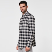 Checkered Ridge Long Sleeve - Stone Gray