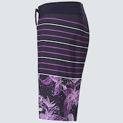 Retro Split 21 Boardshort - Purple Flower/Stripe