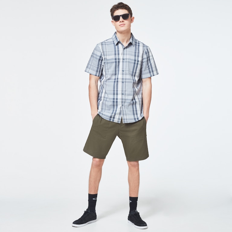 Beyond Basic Check Short Sleeve Shirt - Gray Check