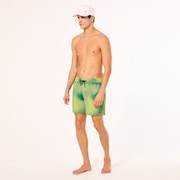 Sand Pixel Rc 16" Beachshort - Organic Spots Green