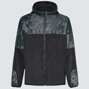 Wanderlust Fz Hoodie - Black/Mountain Td Print