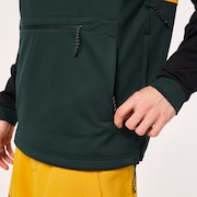 Tnp Nose Grab Softshell Hoodie - Black/Hunter Green