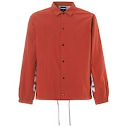 Nylon Icon Coach Jacket - Iron Red