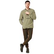 Fluffy Half Zip Jacket - Washed Army