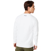 Sunglass Print Crewneck - White
