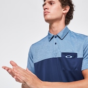 Blocked Gravity Polo - Universal Blue