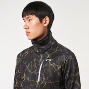 Oakley Crack Mx Hi-Neck Ls Shirt - Black Print
