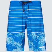Retro Split 21 Boardshort - Light Blue Flower/Stripe