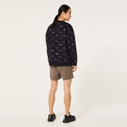 Foundational Fleece LS Crew 3.0 - Black Print