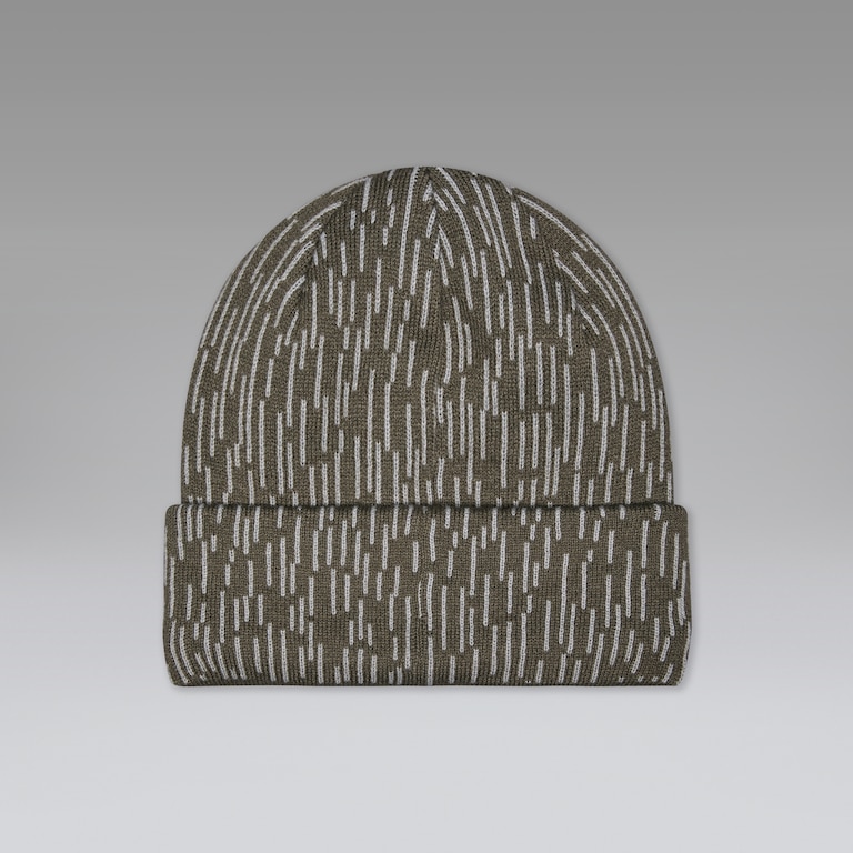 Fleece-Lined Graphic Beanie​ - Rain Camo Olive
