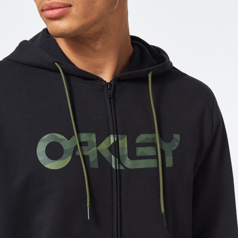 Teddy Full Zip Hoodie - Black/Core Camo