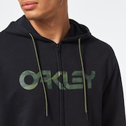 Teddy Full Zip Hoodie - Black/Core Camo