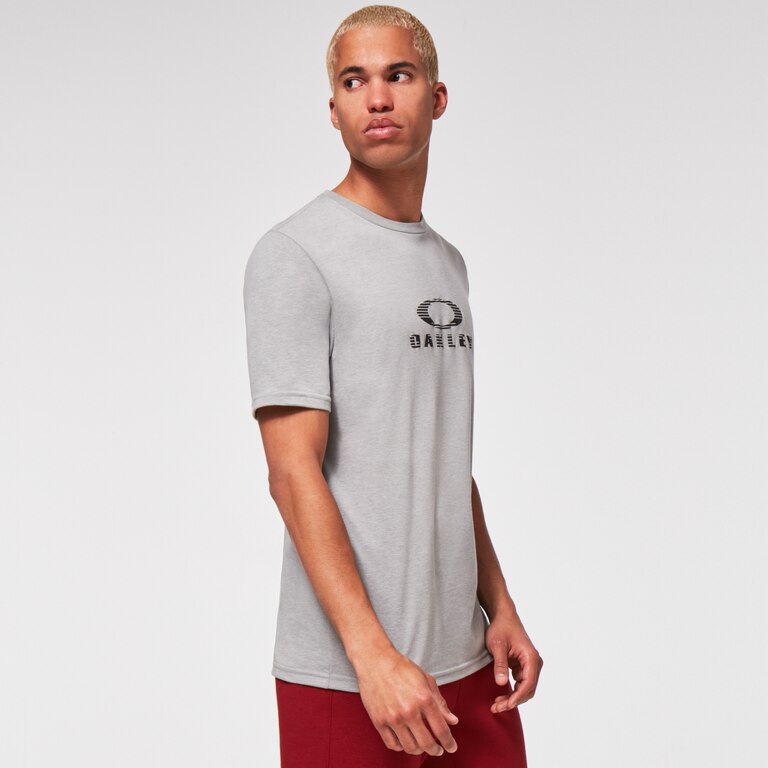 Striped Bark Tee - Stone Gray