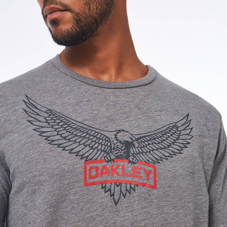 SI Oakley Eagle Tab Tee - Athletic Heather Gray