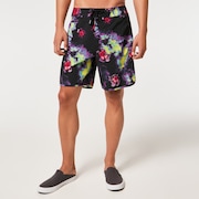 Floral Splash 19" Boardshort - Acid Flower Print