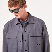 Canvas Snap Jacket - Uniform Gray