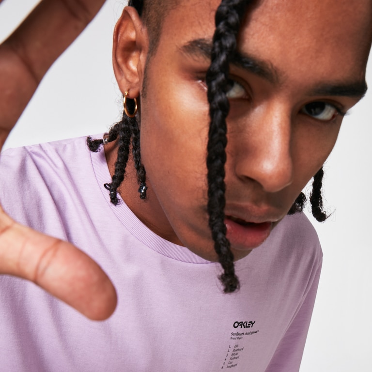 Surfboard Types Tee - Dusty Lavender