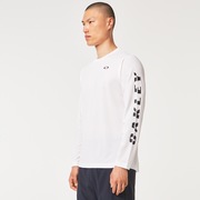 Slant Logo Print L/S Tee 6.0 - White