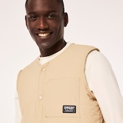 Quilted Sherpa Vest - Humus