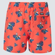 Toucan Tropics 16 Beach Short - Toucan Magma Orange