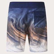 Cosmic Tides 18" Boardshort - Gradient Swirl Blue/Orange