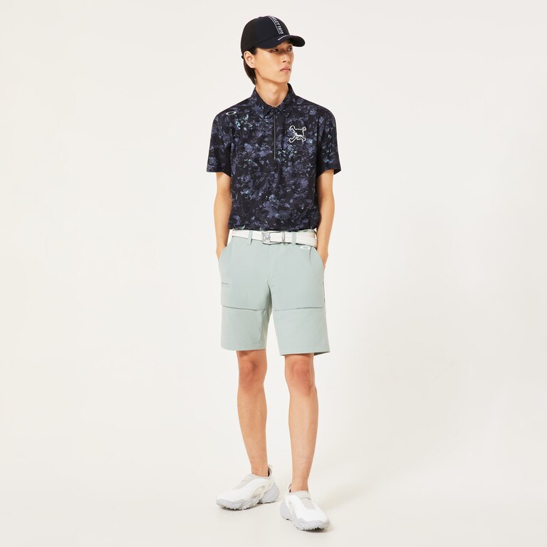 Skull Aerate Flap Shorts - Island Green