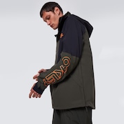 TNP Lined Shell Anorak - Black/Green