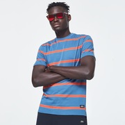 Six Stripes Short Sleeve  Tee - Interstellar Blue
