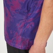 Ride Free Ss Jersey - Purple Mountain Td Print