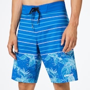 Retro Split 21 Boardshort - Light Blue Flower/Stripe
