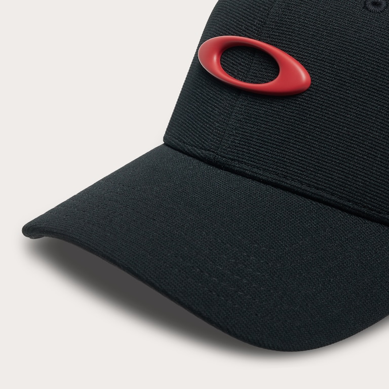 Tincan Cap - Pitch Black/Flame Red