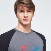 USA Gradient Ellipse 3/4 Tee - New Athletic Gray