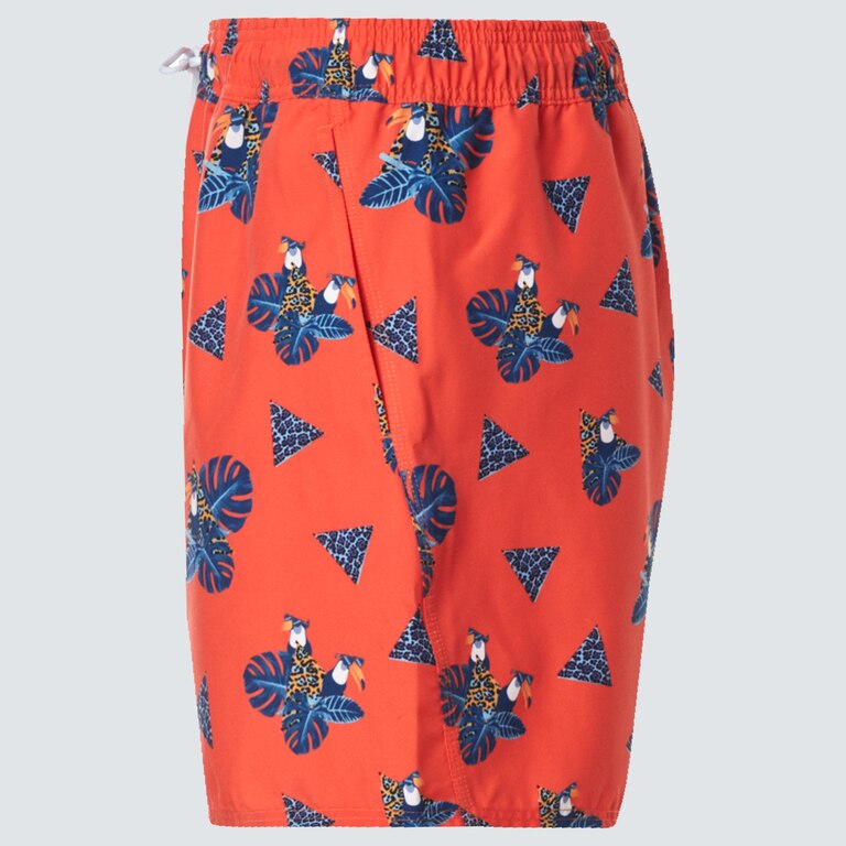 Toucan Tropics 16 Beach Short - Toucan Magma Orange
