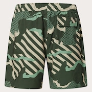 Grip Camo Rc 18" Beachshort - Green Stripe/Grip Camo