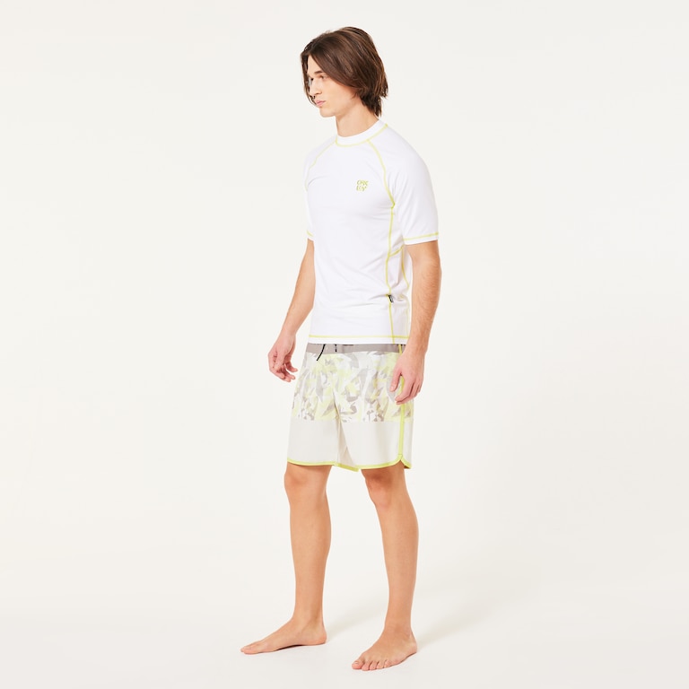 Coral SS Rashguard - White