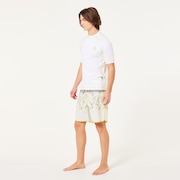 Coral SS Rashguard - White