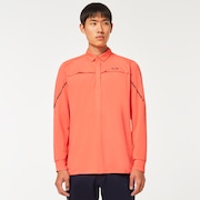 Oakley Uneven Jq Ls Shirt - Burnt Orange