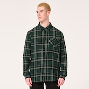 Podium Plaid Ls Flannel - Black/Green