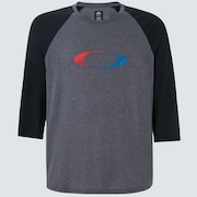 USA Gradient Ellipse 3/4 Tee - New Athletic Gray