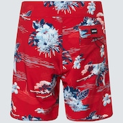Tropical Bloom 18 Boardshort - Redline Hawai