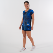 Camiseta Feminina Blur SS - Sapphire