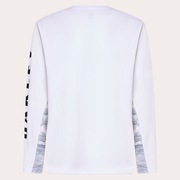 Slant Logo Print L/S Tee 8.0 - White