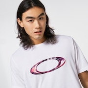 Marbled Ellipse Tee - White