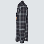 Tc Skull Flannel Shirt - Black/Gray